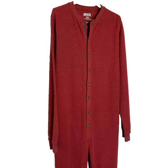 Men's 30" Duluth Waffle Union Thermal One Piece Lounge Pajamas - Picture 2 of 4